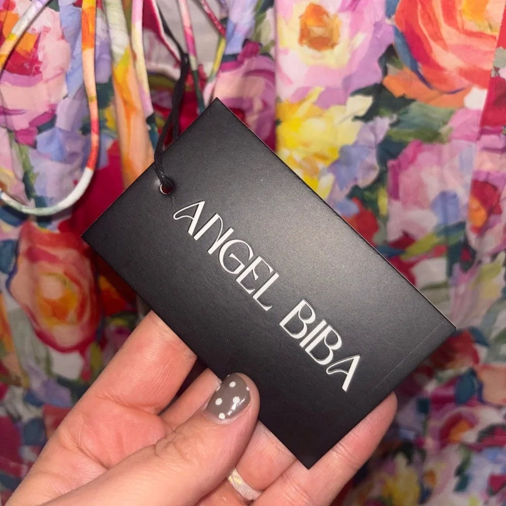 Angel Biba Colorful Floral Mini Dress - Picture 8 of 8
